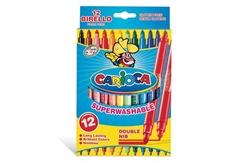 Carioca double tip tusch - 12-pack